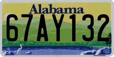 AL license plate 67AY132
