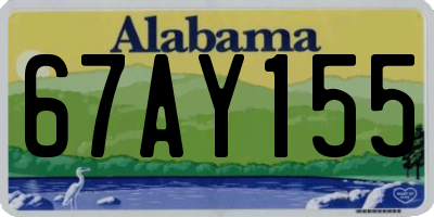 AL license plate 67AY155