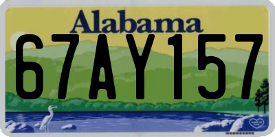 AL license plate 67AY157
