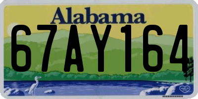AL license plate 67AY164
