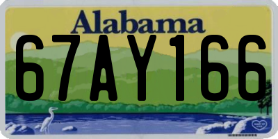 AL license plate 67AY166
