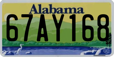 AL license plate 67AY168