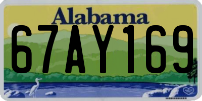 AL license plate 67AY169