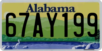 AL license plate 67AY199