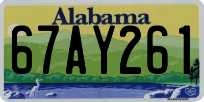 AL license plate 67AY261