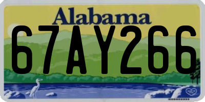 AL license plate 67AY266