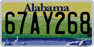 AL license plate 67AY268