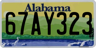 AL license plate 67AY323