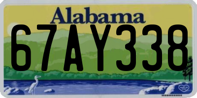AL license plate 67AY338