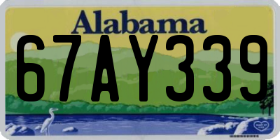 AL license plate 67AY339