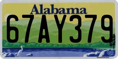 AL license plate 67AY379