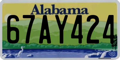 AL license plate 67AY424