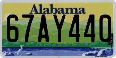 AL license plate 67AY440