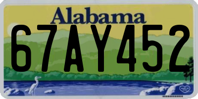 AL license plate 67AY452