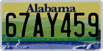 AL license plate 67AY459