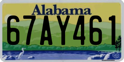 AL license plate 67AY461