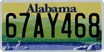 AL license plate 67AY468