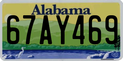 AL license plate 67AY469