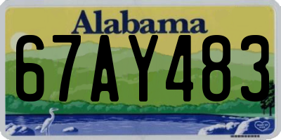 AL license plate 67AY483