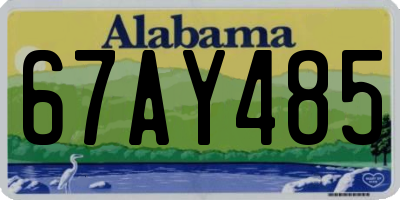 AL license plate 67AY485