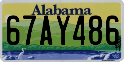 AL license plate 67AY486