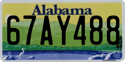 AL license plate 67AY488