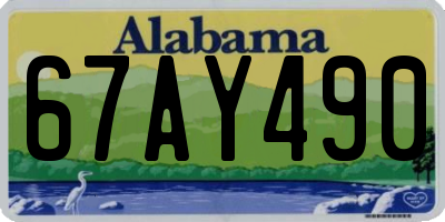 AL license plate 67AY490
