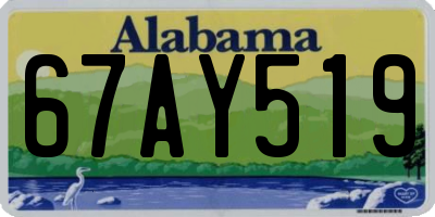 AL license plate 67AY519