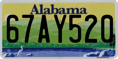 AL license plate 67AY520