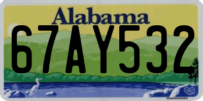 AL license plate 67AY532