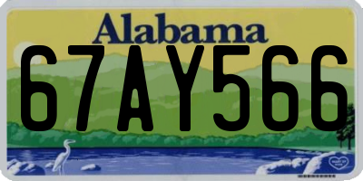 AL license plate 67AY566