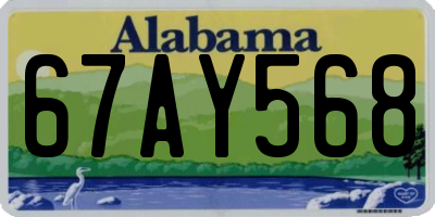 AL license plate 67AY568
