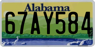 AL license plate 67AY584