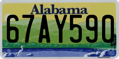 AL license plate 67AY590