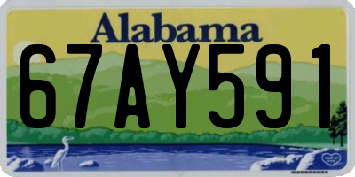 AL license plate 67AY591