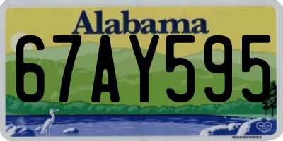 AL license plate 67AY595