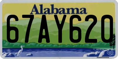 AL license plate 67AY620