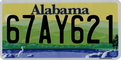 AL license plate 67AY621