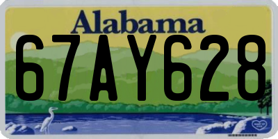 AL license plate 67AY628