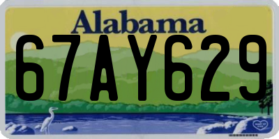 AL license plate 67AY629