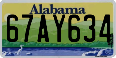 AL license plate 67AY634
