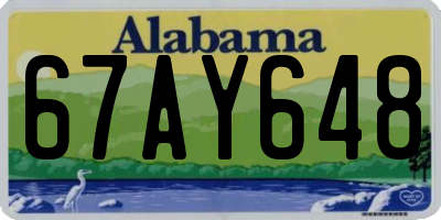 AL license plate 67AY648