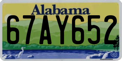 AL license plate 67AY652