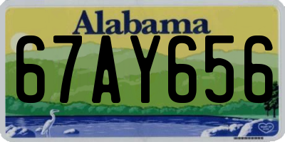 AL license plate 67AY656