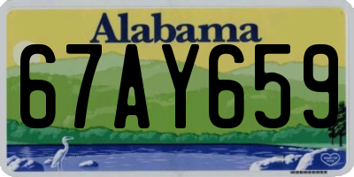 AL license plate 67AY659
