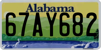 AL license plate 67AY682