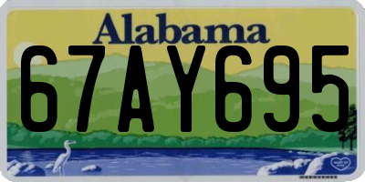 AL license plate 67AY695