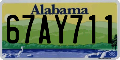 AL license plate 67AY711
