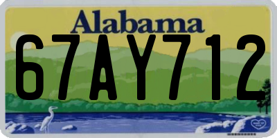 AL license plate 67AY712
