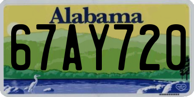 AL license plate 67AY720